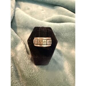 Roderick Tenorio‎ Relios Sterling Silver 14k Navajo Ring 7.5